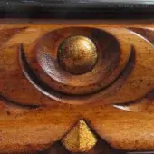 CIP5-Stained Cherry with Gold and Black